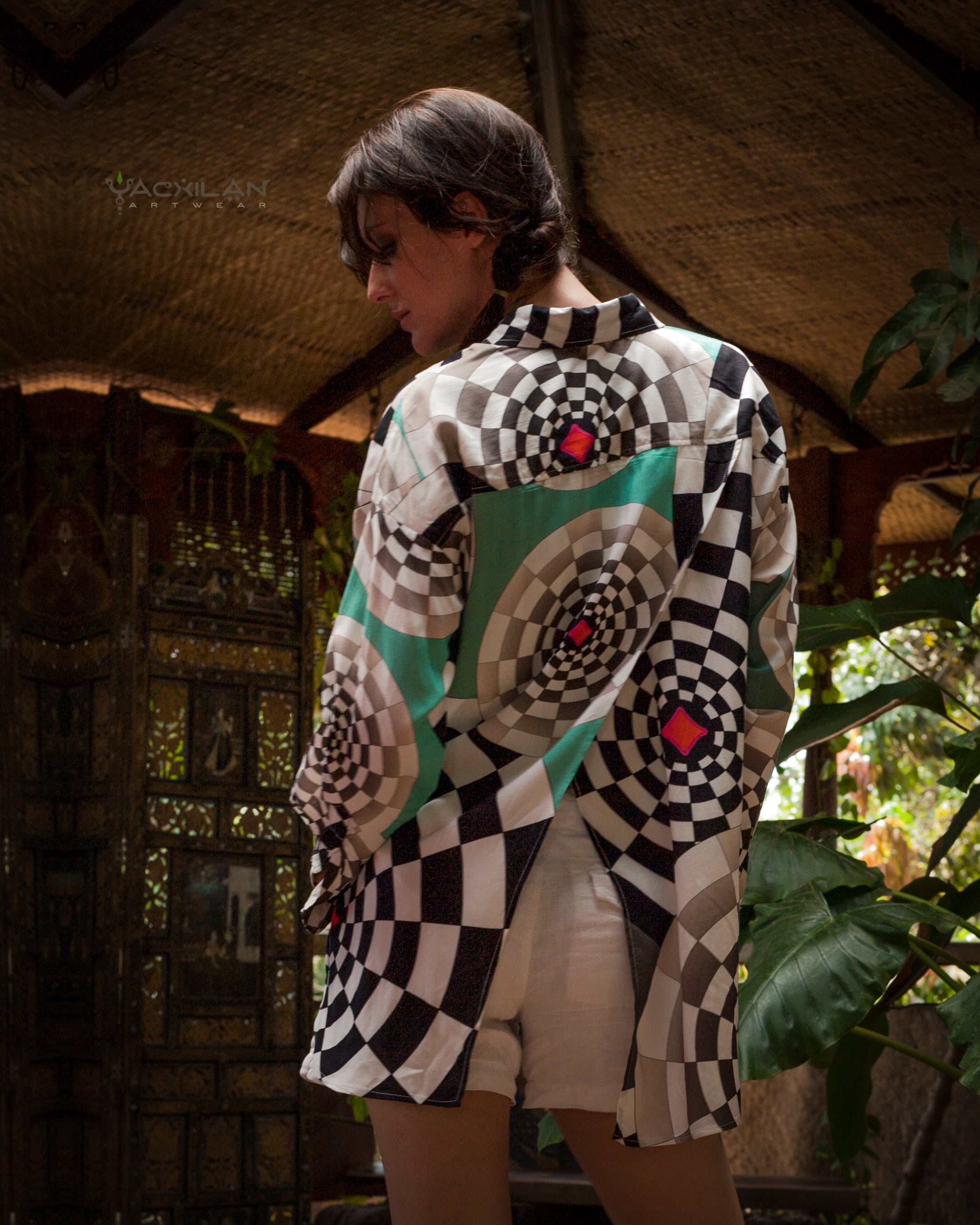 Long Sleeve Backsplit Shirt / Viscose - MATZOKIO