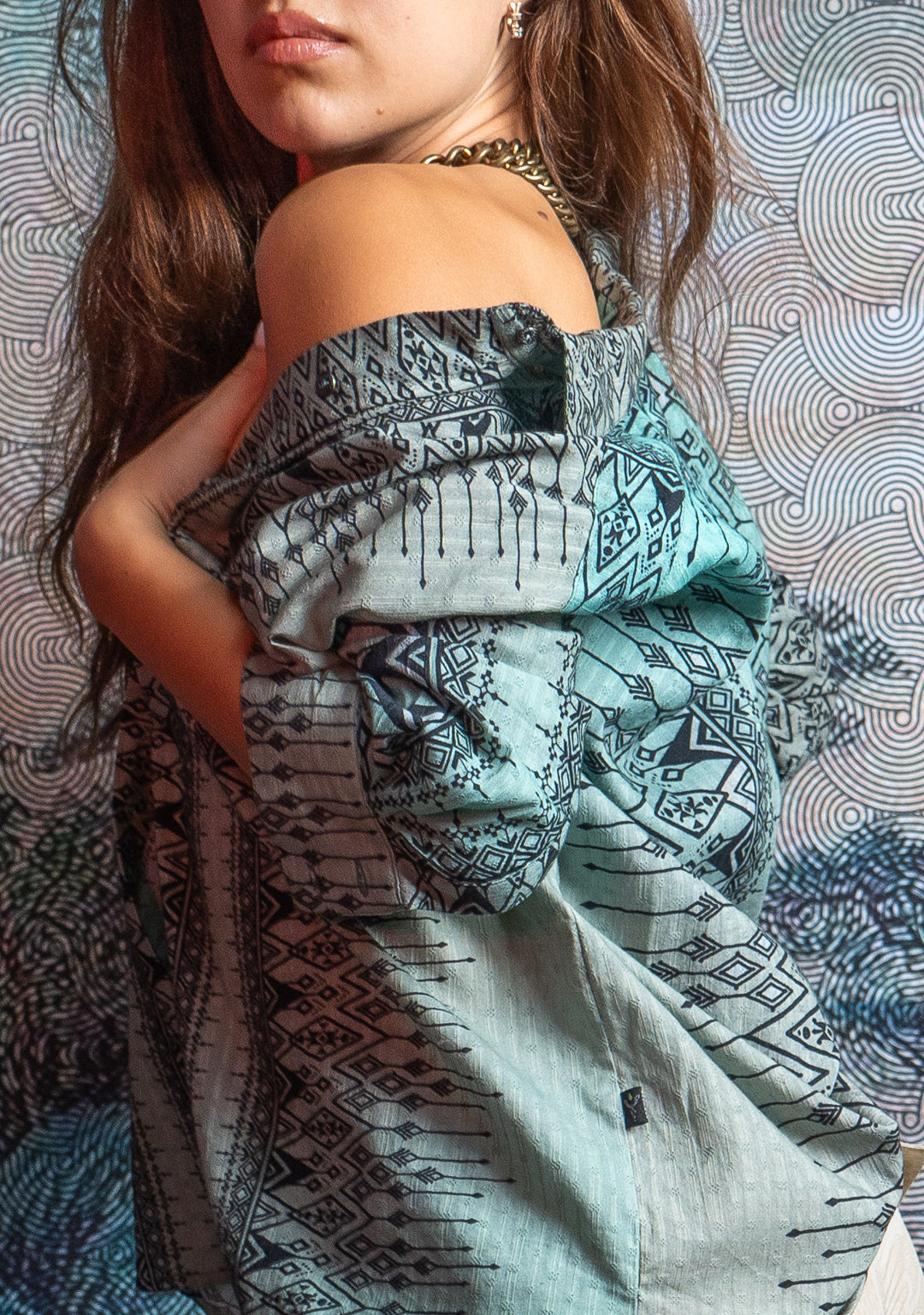 Shirt Woman Longsleeve Smarto  / Cotton Embroiderd - BOHONI