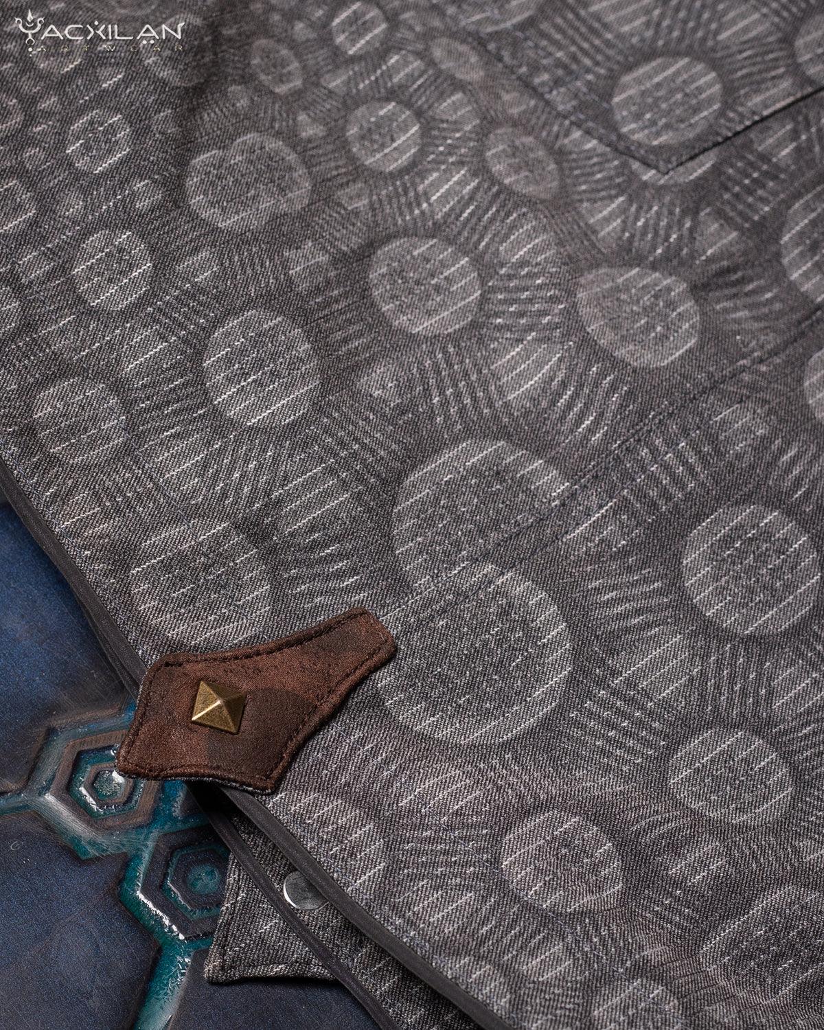 Skate Short Men / Grey Stripes TR Diamond - NEBULA - Yacxilan Artwear