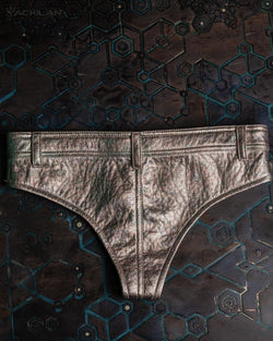 Shorties Burner Woman / Fake Leather Astronaut Foil - ATLANTHEON - Yacxilan Artwear