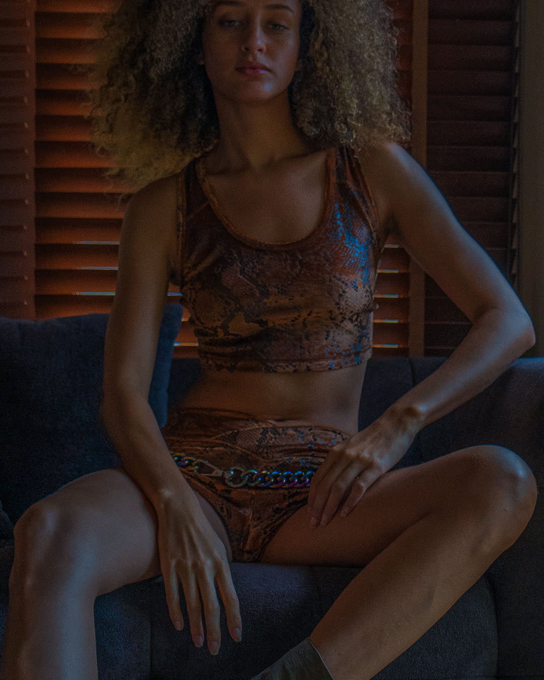 Crop Top Simple / Velvet Kobra - OXIDE