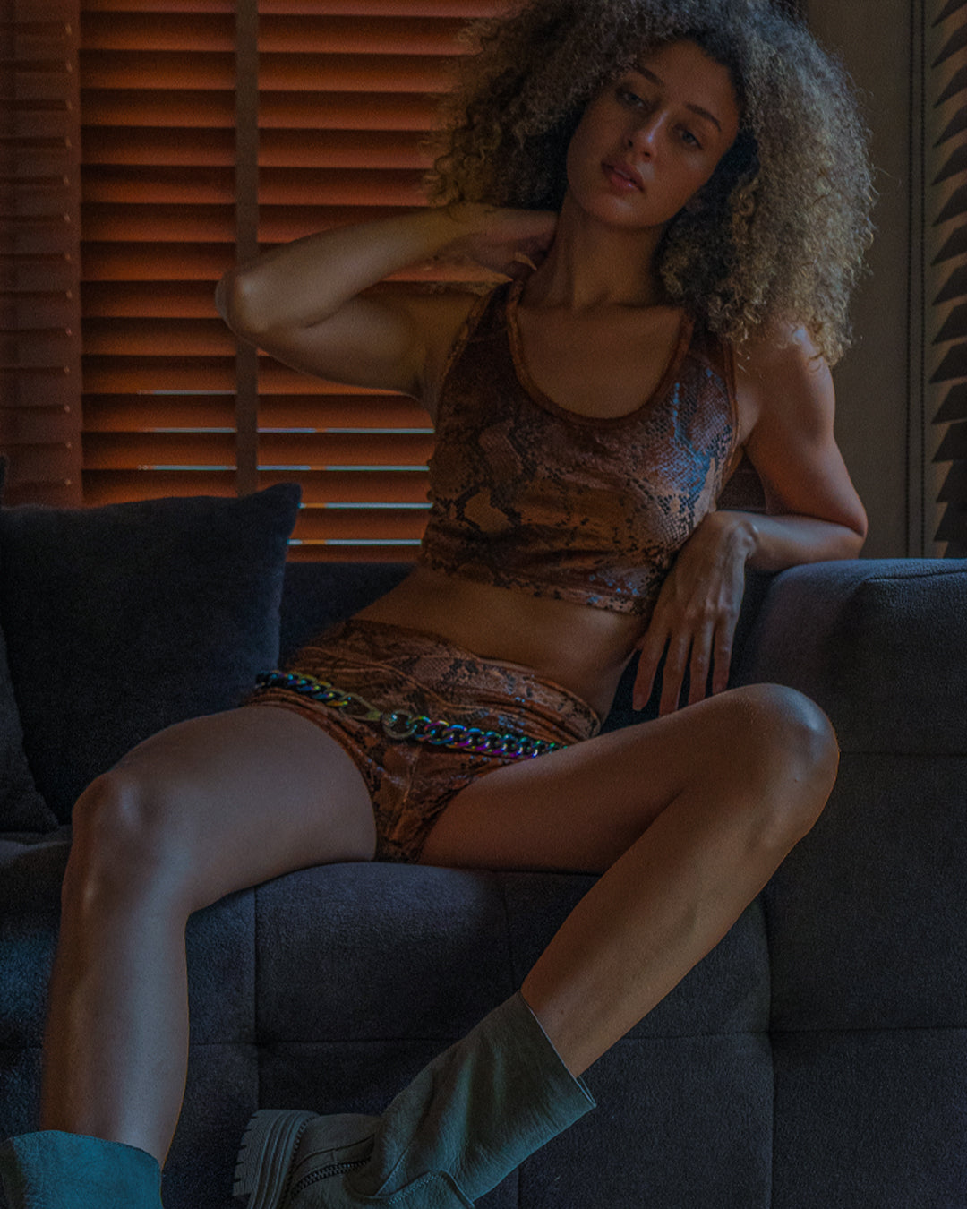 Crop Top Simple / Velvet Kobra - OXIDE
