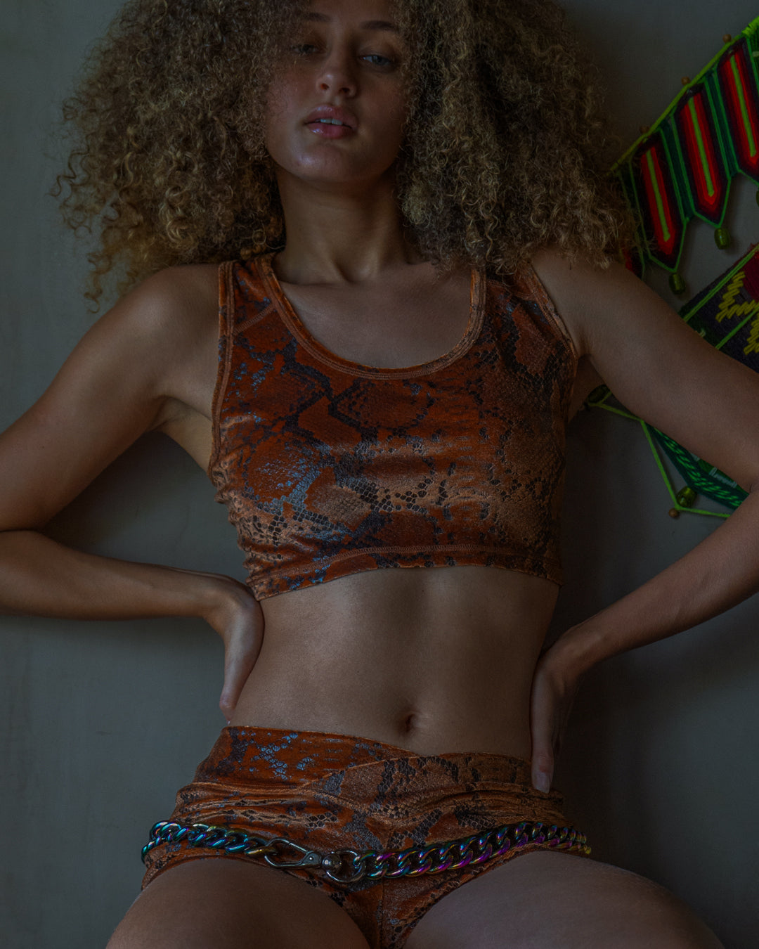 Crop Top Simple / Velvet Kobra - OXIDE
