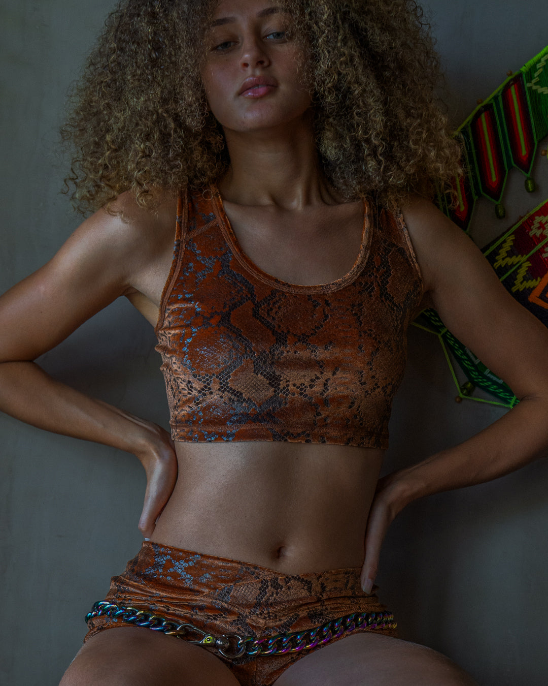 Crop Top Simple / Velvet Kobra - OXIDE