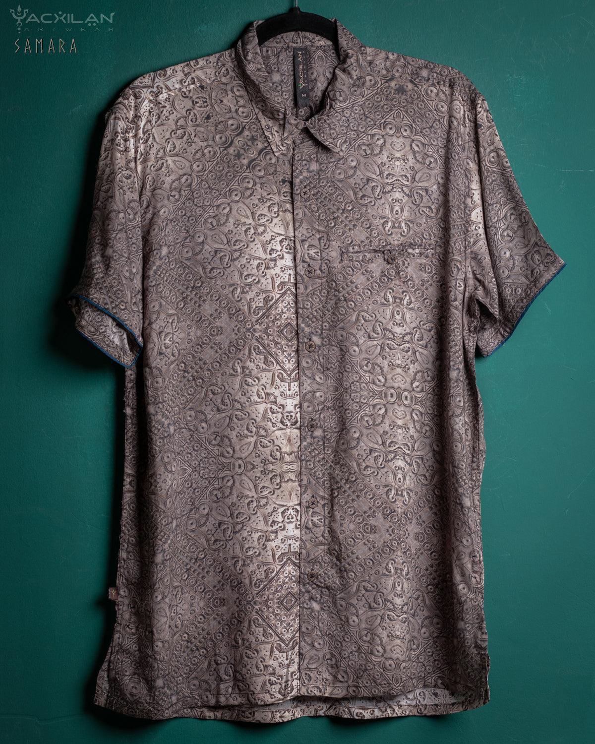 Shirt Men Half Sleeves / Bamboo - SAMARA - Yacxilan Artwear