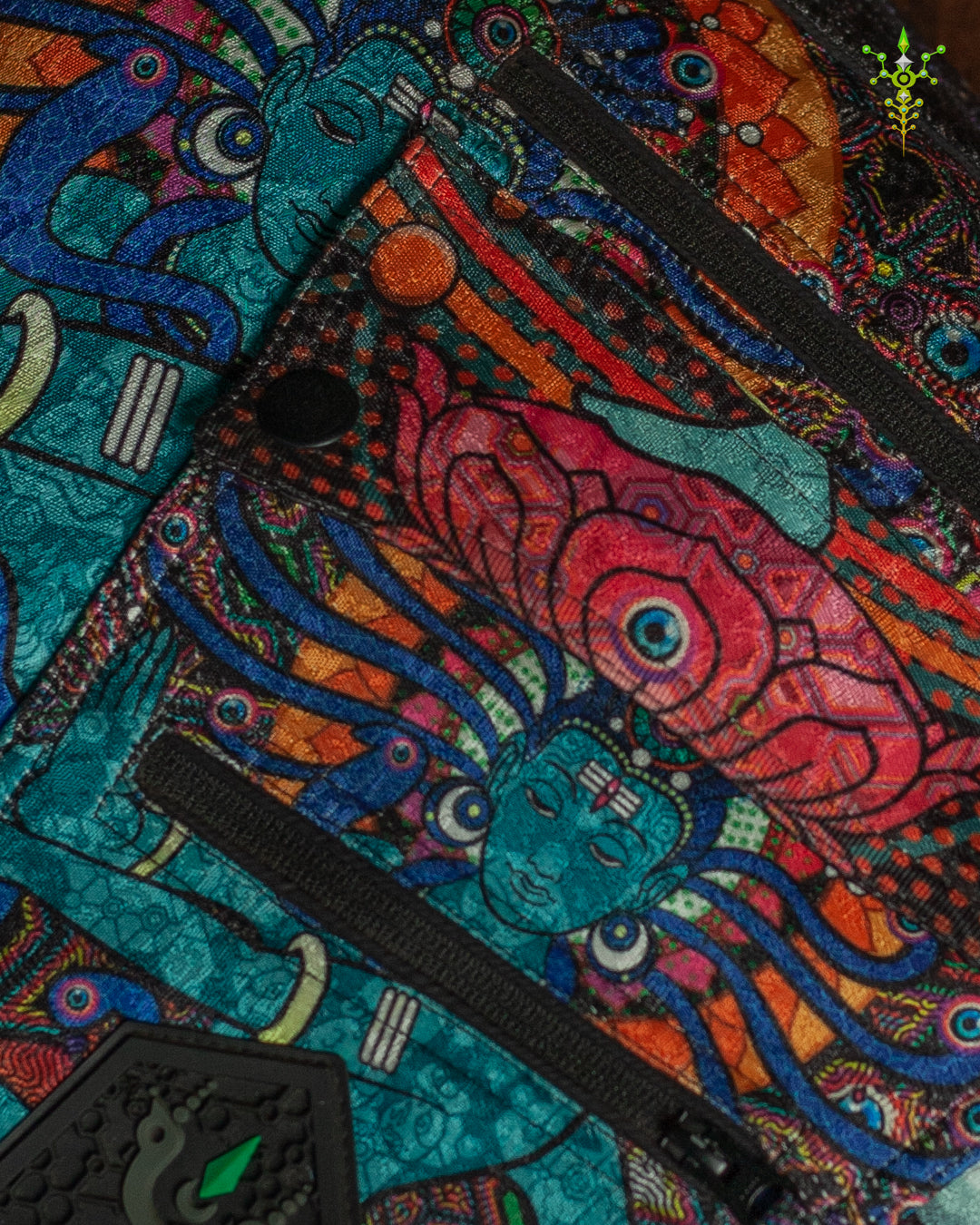 Side Bag / Satin Jaquard - Black NATARAJ