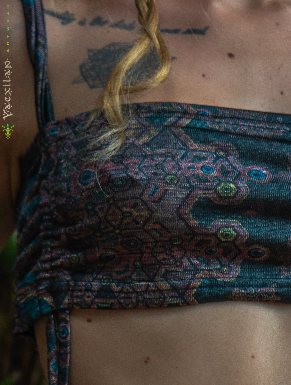 Crop Top Simple Band / Silver Knits - ATLANTHEON