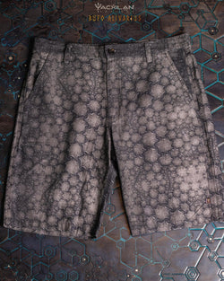 Skate Short Men / Combed Cotton Herringbone - BUFO ALIVARUS - Yacxilan Artwear