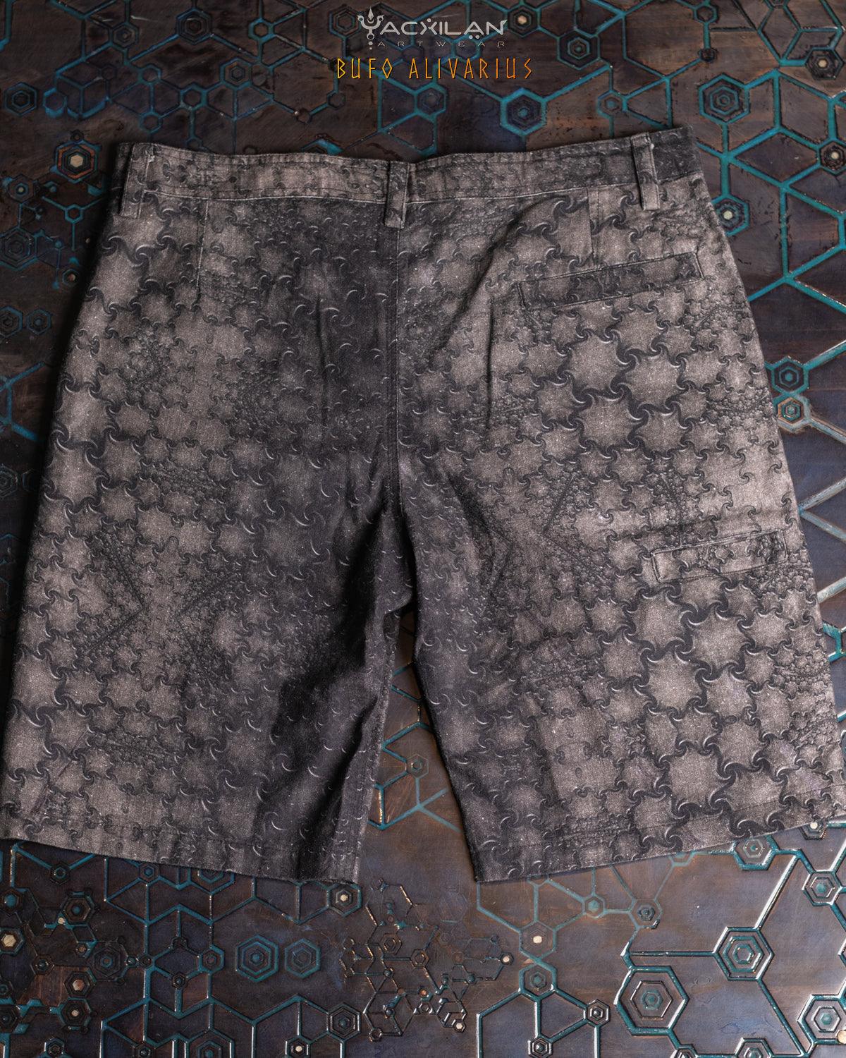 Skate Short Men / Combed Cotton Herringbone - BUFO ALIVARUS - Yacxilan Artwear