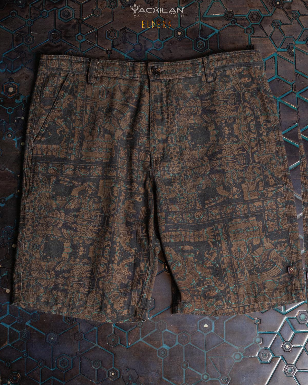 Skate Short Men / Combed Cotton Herringbone - ELDERS - Yacxilan Artwear