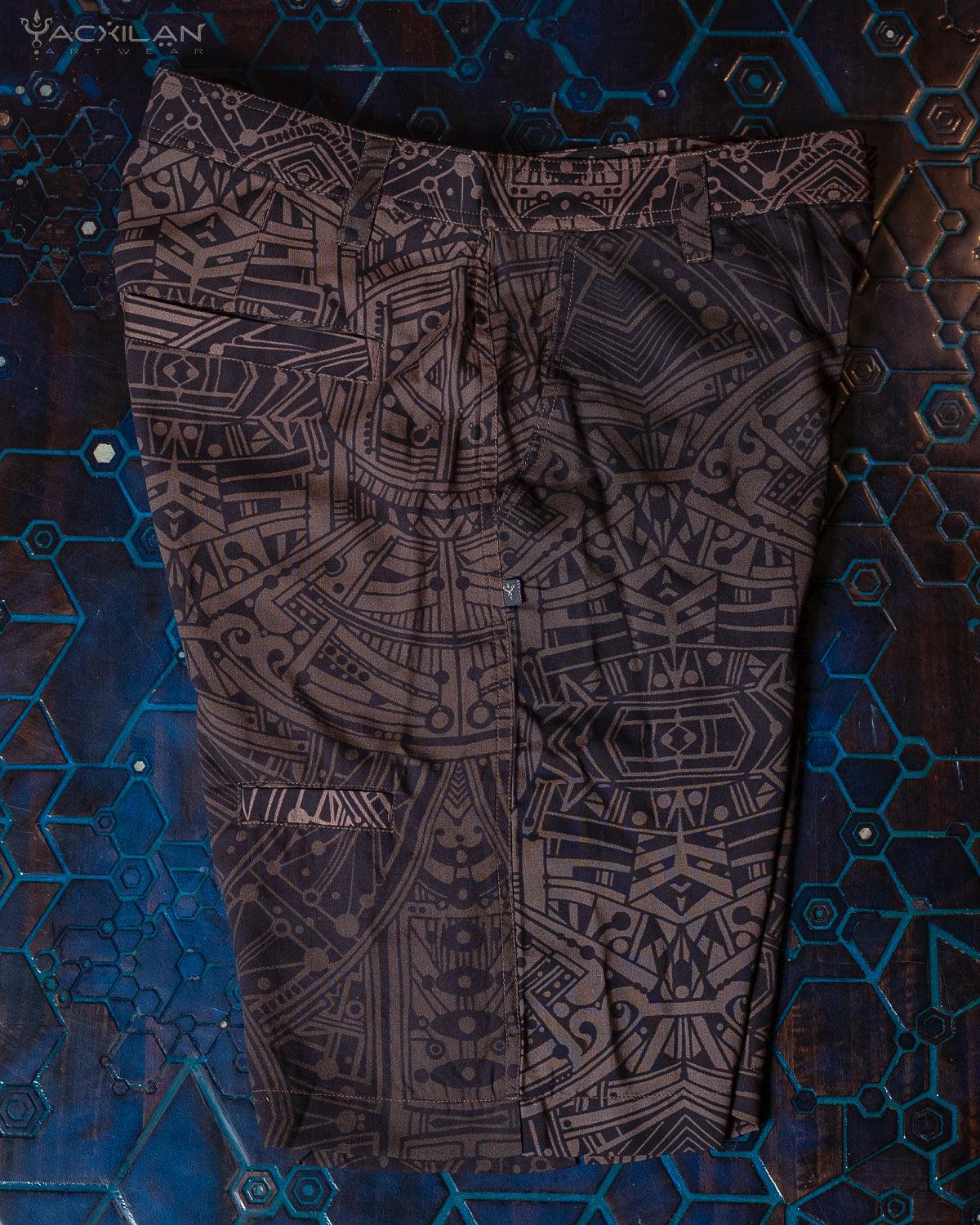 Skate Short Men / Viscose - RETROFUTURE - Yacxilan Artwear