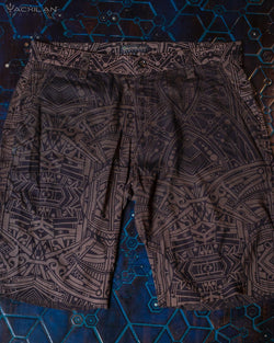 Skate Short Men / Viscose - RETROFUTURE - Yacxilan Artwear