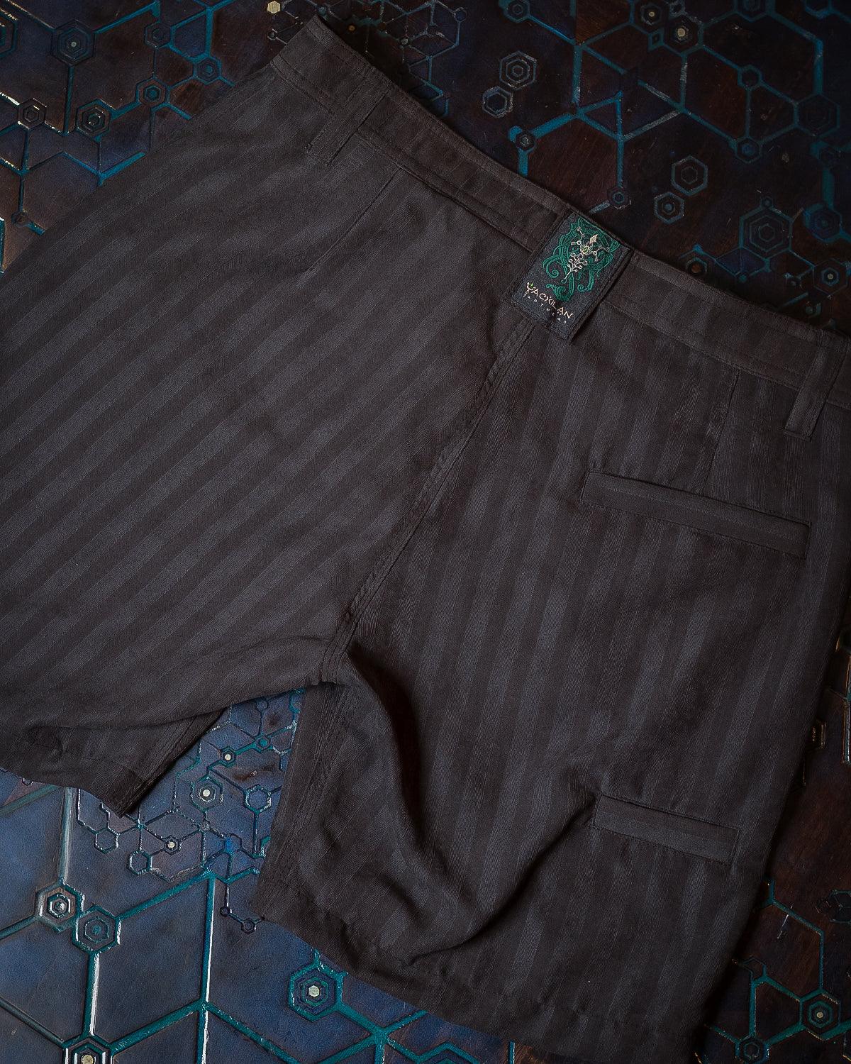 Skate Shorters Men / Microfiber Kodroi - BLACK - Yacxilan Artwear