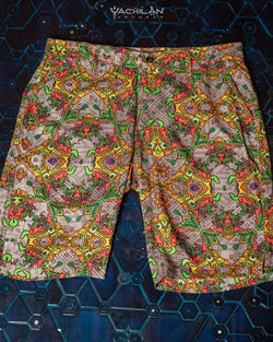 Skate Short Men / Viscose - PAKAL'S GOLD - Yacxilan Artwear