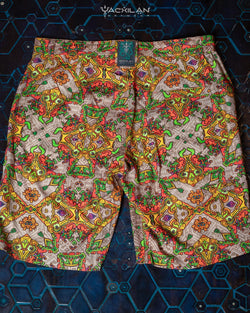 Skate Short Men / Viscose - PAKAL'S GOLD - Yacxilan Artwear