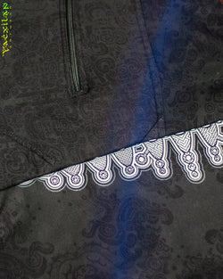 Hoodie Men Pullover / Cotton Fleece - MAYAN CODEX GALACTIK SPINE