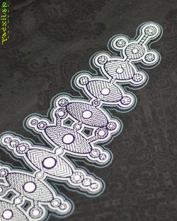Hoodie Men Pullover / Cotton Fleece - MAYAN CODEX GALACTIK SPINE