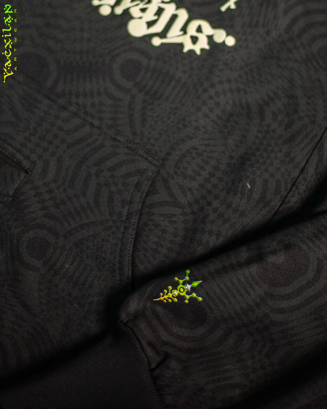 Hoodie Men Pullover / Cotton Fleece - WIERD NOISES WHITE SHAMANS