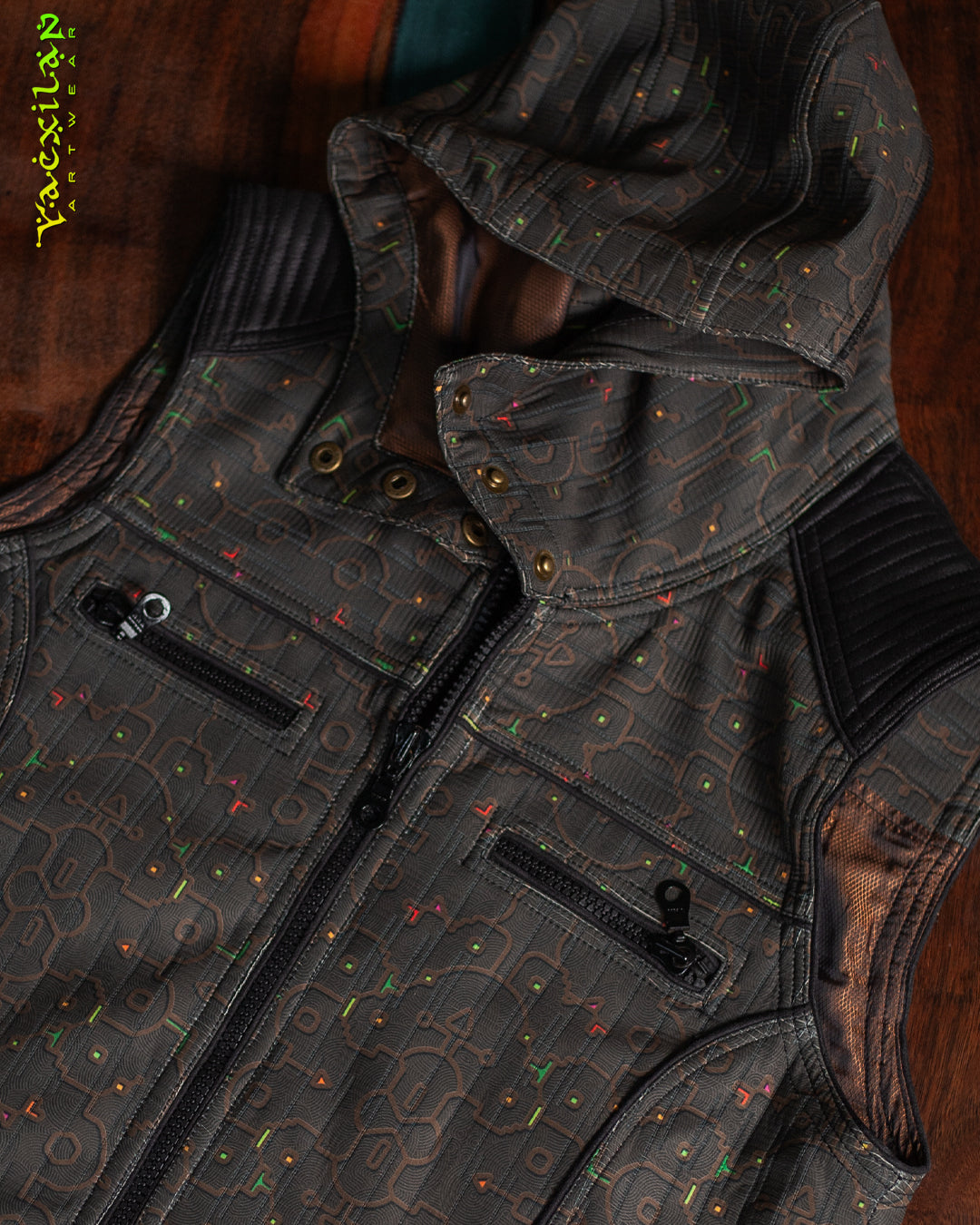 Sleeveless Jacket Men ALIEN / High Tech - REBIRTH OF IKARO Forest