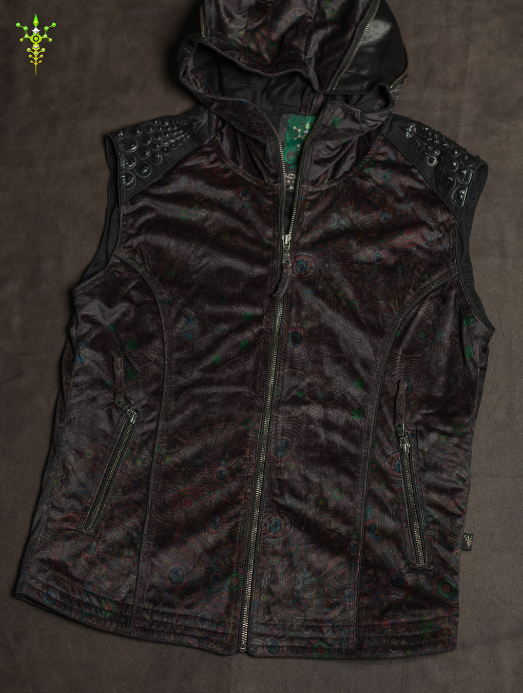 Sleeveless Jacket / Velvet Fawn - DARK PSYCHEDELIKA