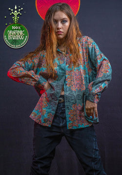 Shirt Woman Longsleeve Smarto / Bio Farms Bamboo - ATLANTIS