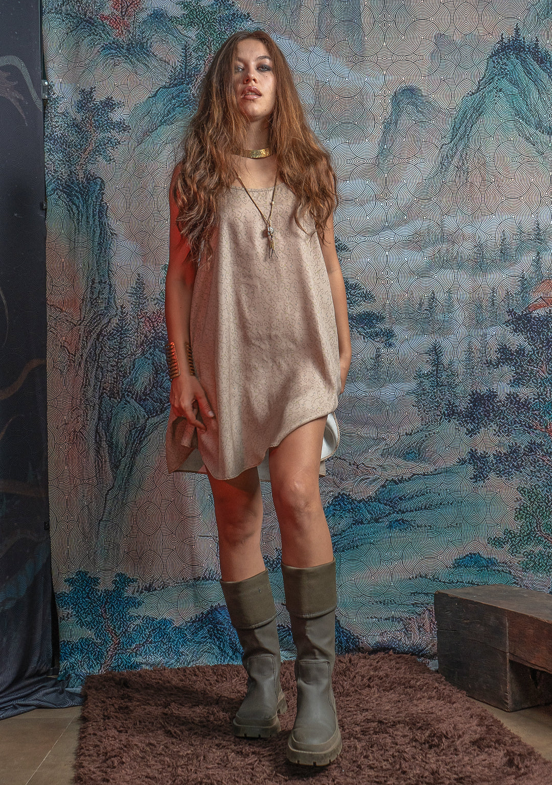 Spring Mini Dress / High Spring  - REBIRTH OF IKARO Cream