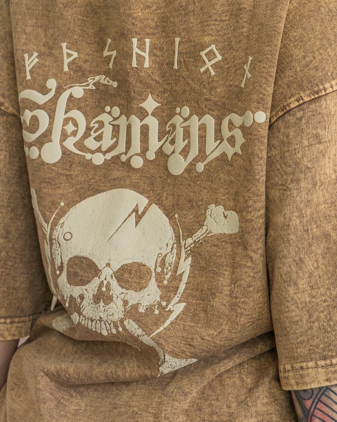 T-Shirt Oversized Men / french Teri Acidwash - SAND SHAMANS