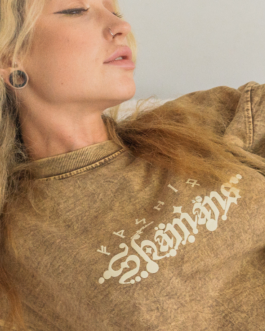 T-Shirt Oversized Men / french Teri Acidwash - SAND SHAMANS