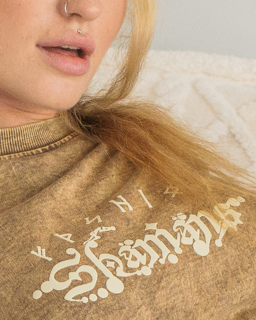 T-Shirt Oversized Men / french Teri Acidwash - SAND SHAMANS