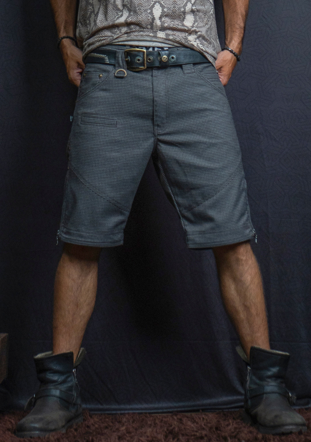 Flying Short / Cotton - PEPPER CHECKERS Matzokio