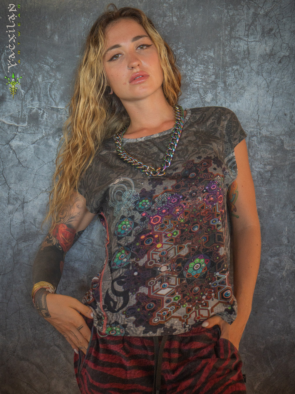 Woman T-Shirt Surfer / Bio Farms Bamboo - VENADO