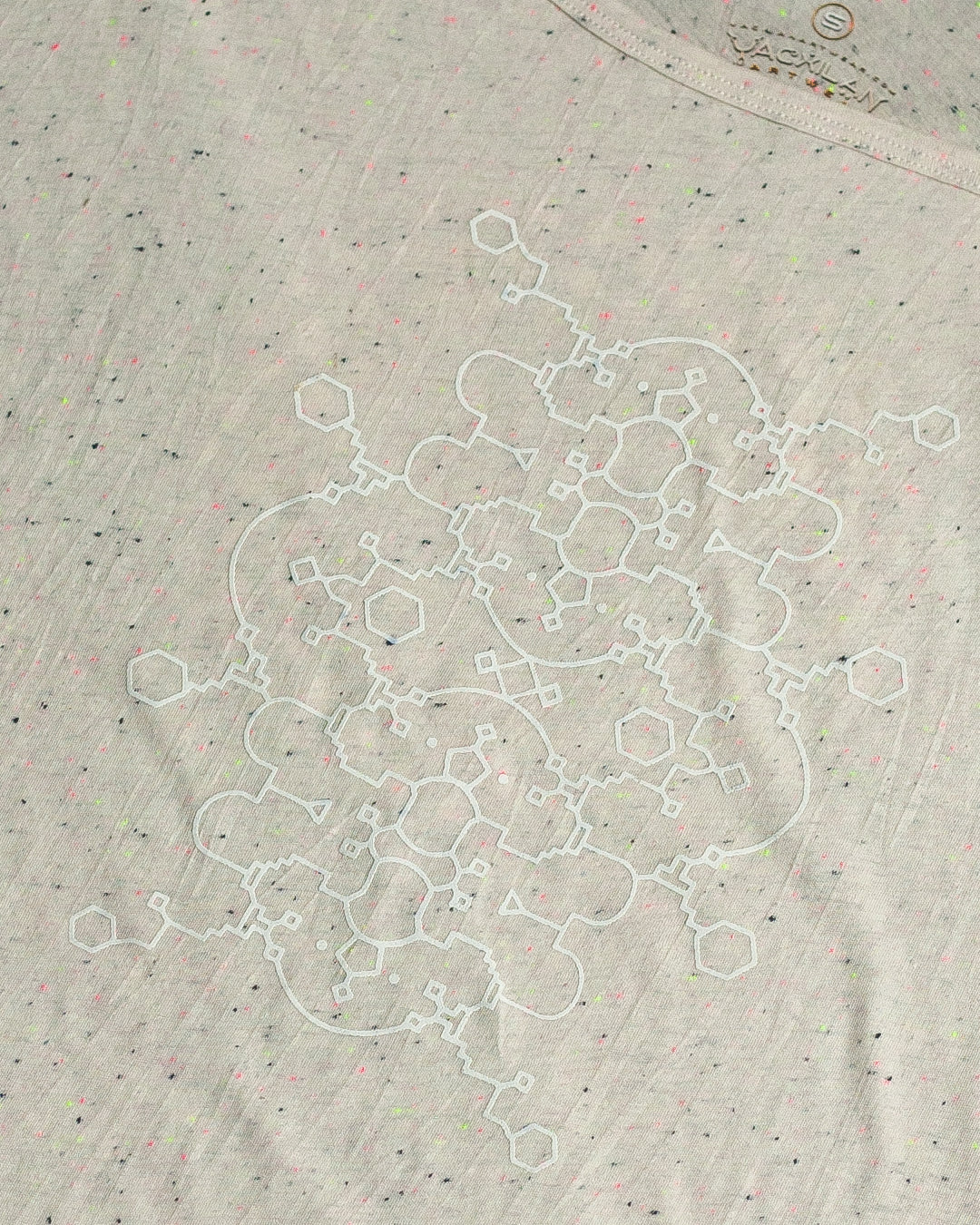 Woman T-Shirt Short Sleeve / Cotton Flouro Slub - IKARO PORTAL Glowinthedark