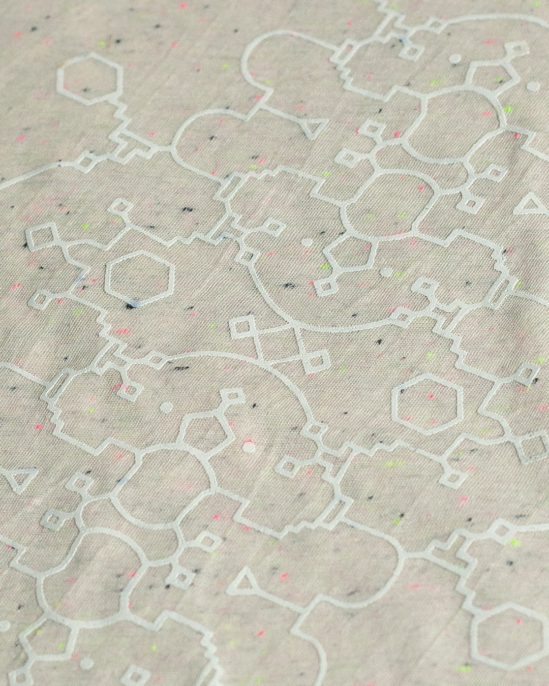 Woman T-Shirt Short Sleeve / Cotton Flouro Slub - IKARO PORTAL Glowinthedark