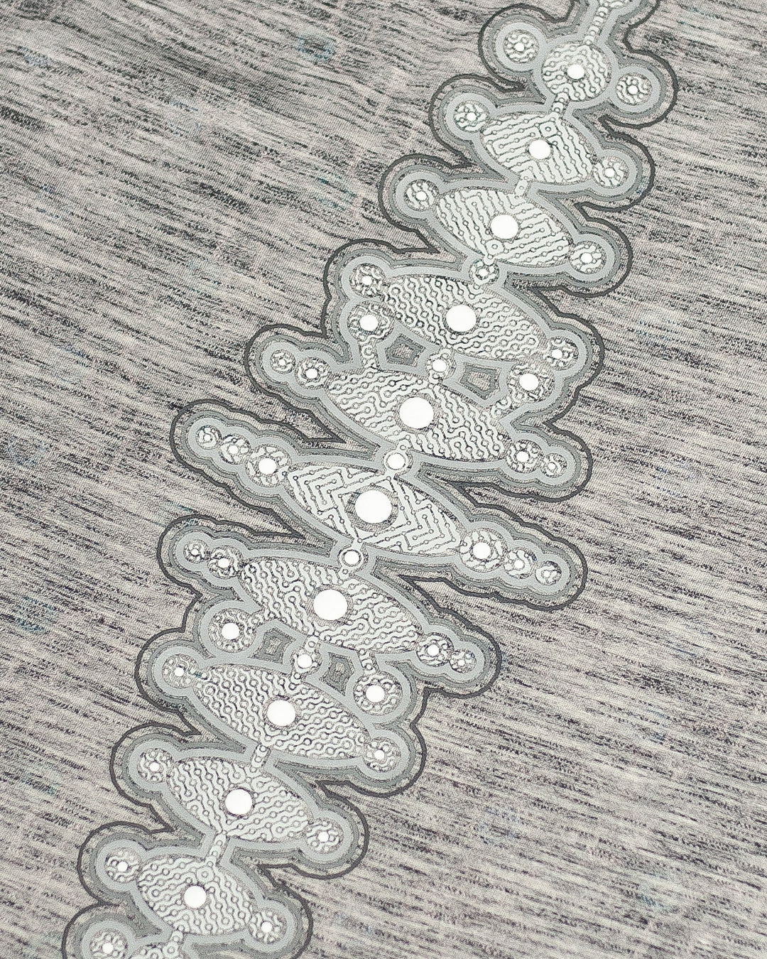 Woman T-Shirt Short Sleeve / Rayon Grey Melange - GALACTIK SPINE