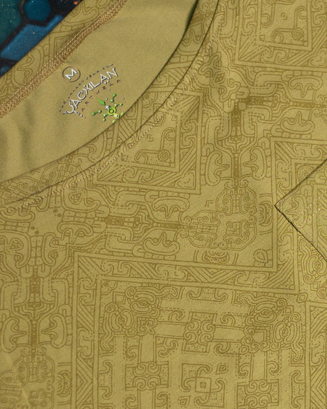 Woman T-Shirt Short Sleeve / Rayon Lime - MAYANS GALACTIK SPINE