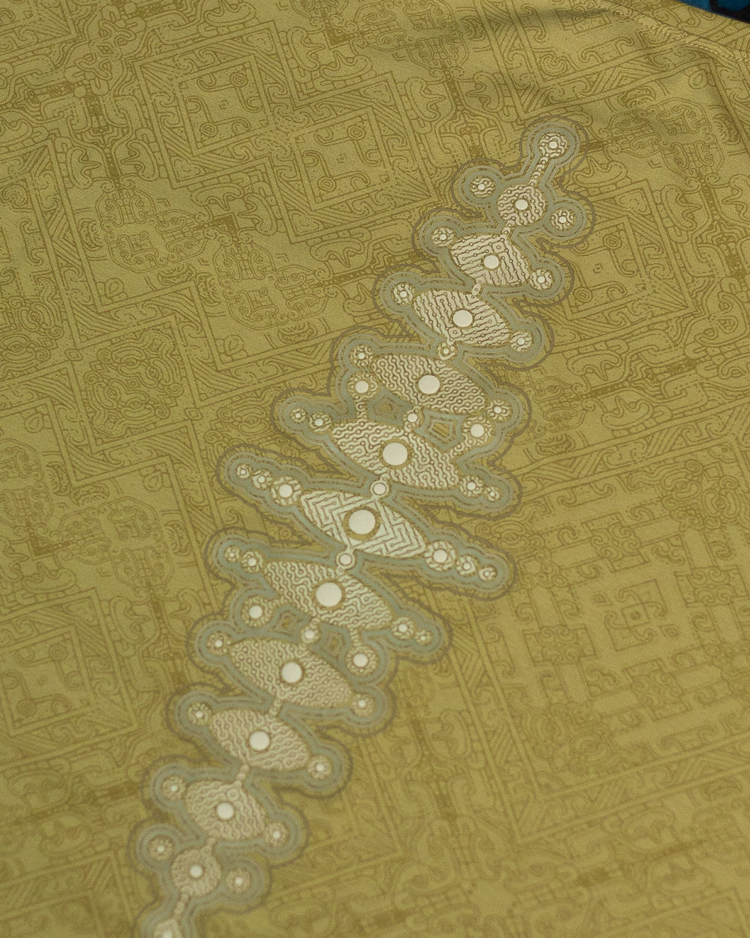 Woman T-Shirt Short Sleeve / Rayon Lime - MAYANS GALACTIK SPINE