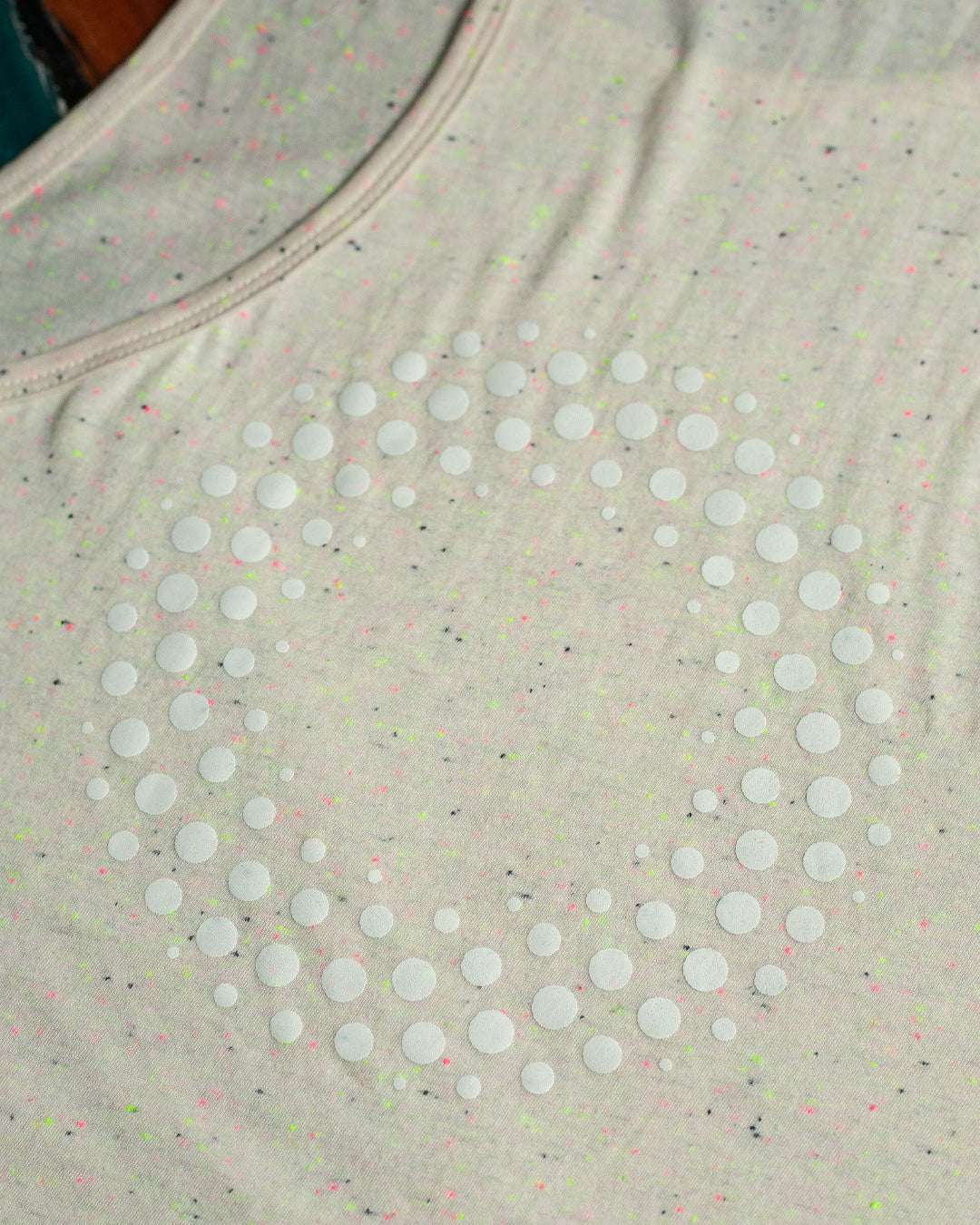 Tank Top Woman / Fluoro Slub - IKARO PORTAL Glowinthedark BLUE