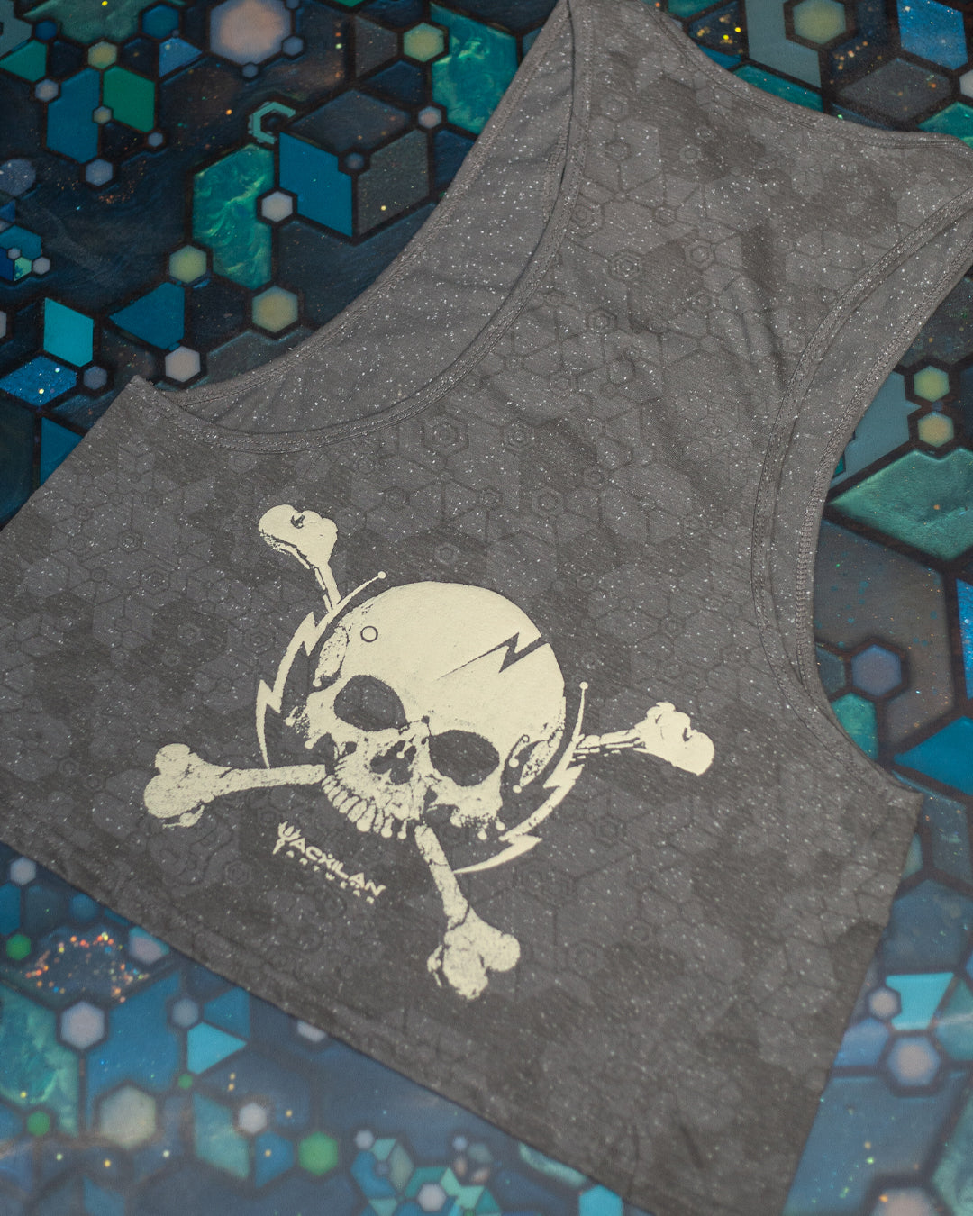 Tank Top Woman / Grey Cotton Slub - WHITE SHAMANS Steelgrey