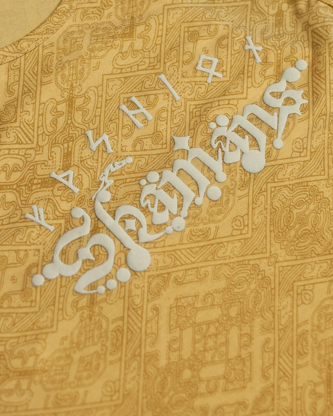 Tank Top Woman / Rayon - WHITE SHAMANS Mustard