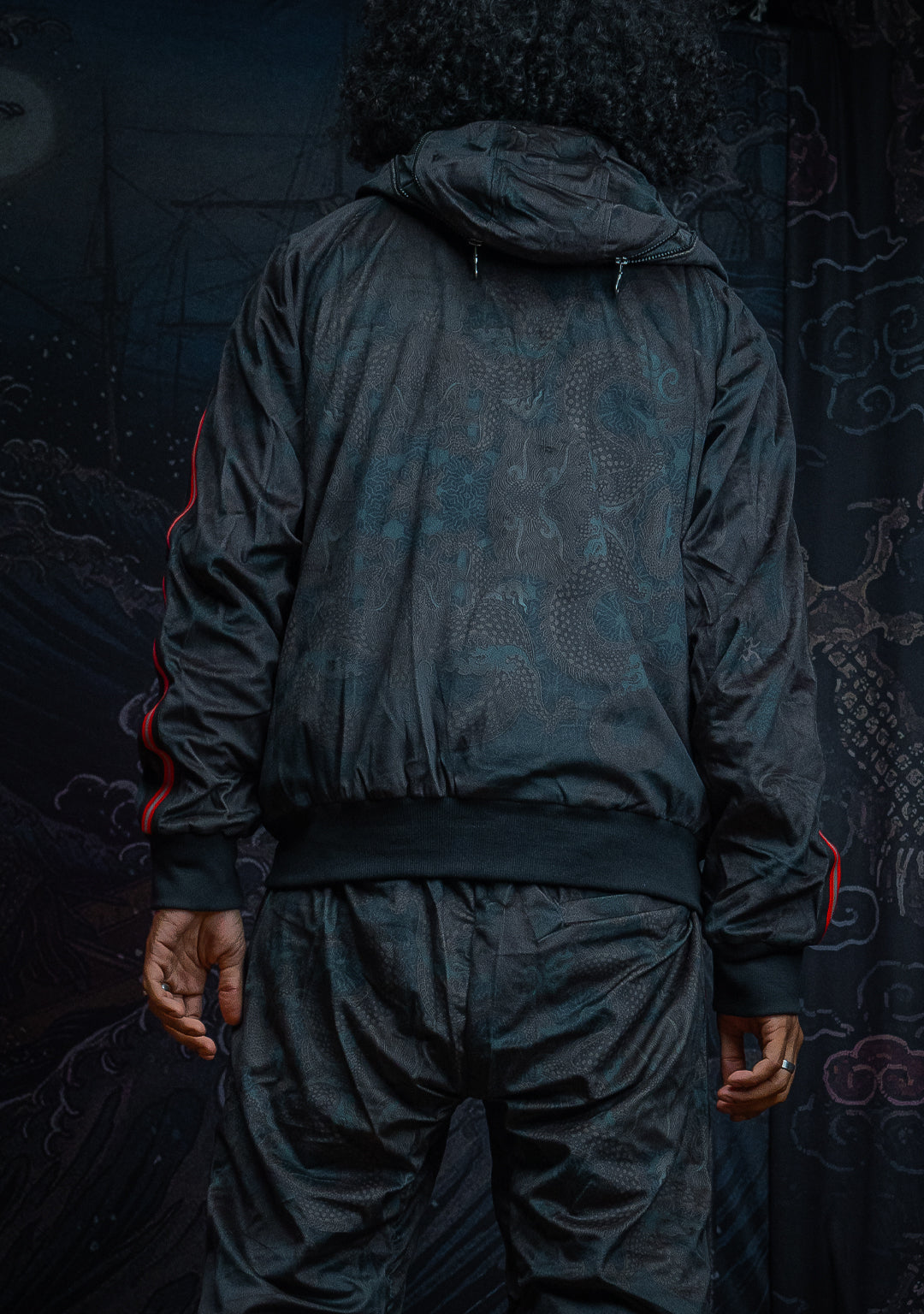 Tracksuit Hoodie Men / Velvet Fawn Redline - DRAGONS
