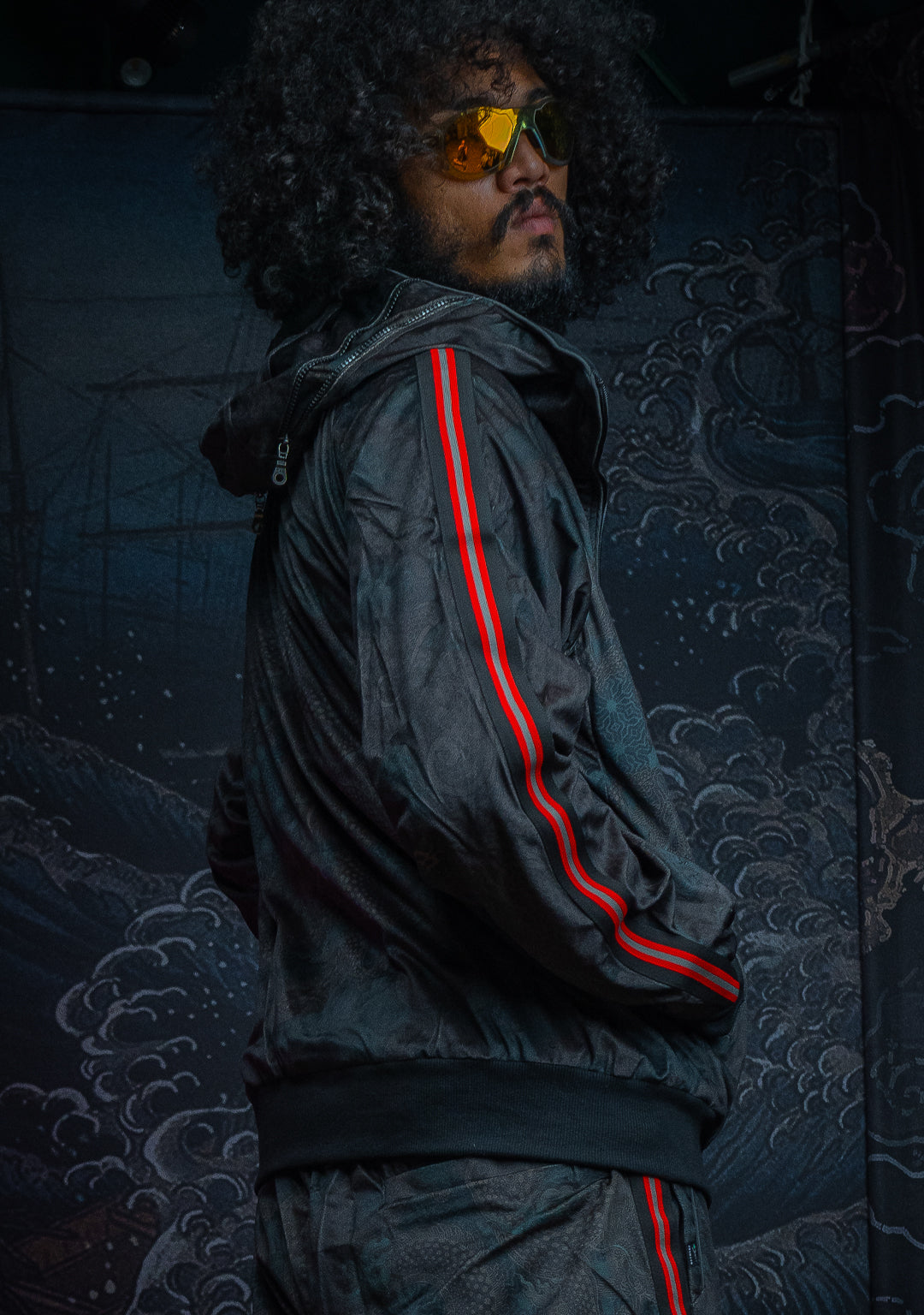 Tracksuit Hoodie Men / Velvet Fawn Redline - DRAGONS