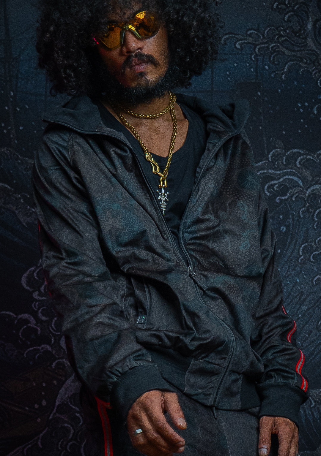 Tracksuit Hoodie Men / Velvet Fawn Redline - DRAGONS