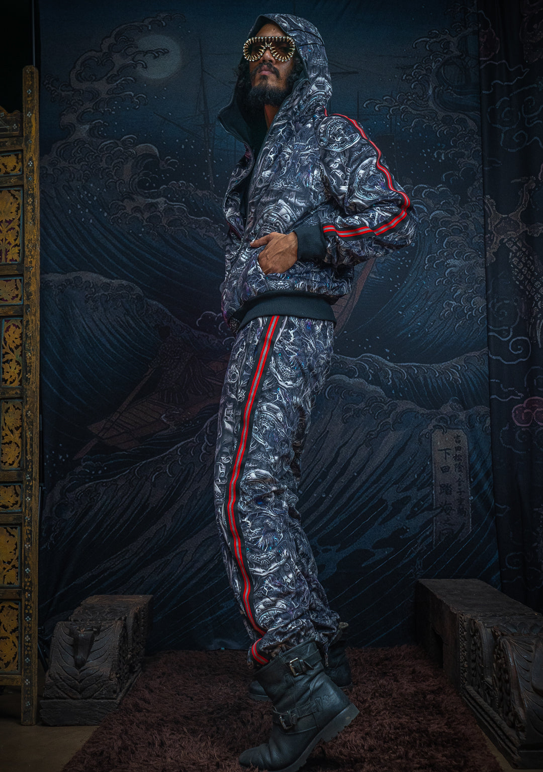 Pants Men / Tracksuits Velvet Fawn / Redline - KETZALCOATL