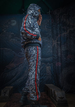 Tracksuit Hoodie Men / Velvet Fawn Redline - KETZALCOATL