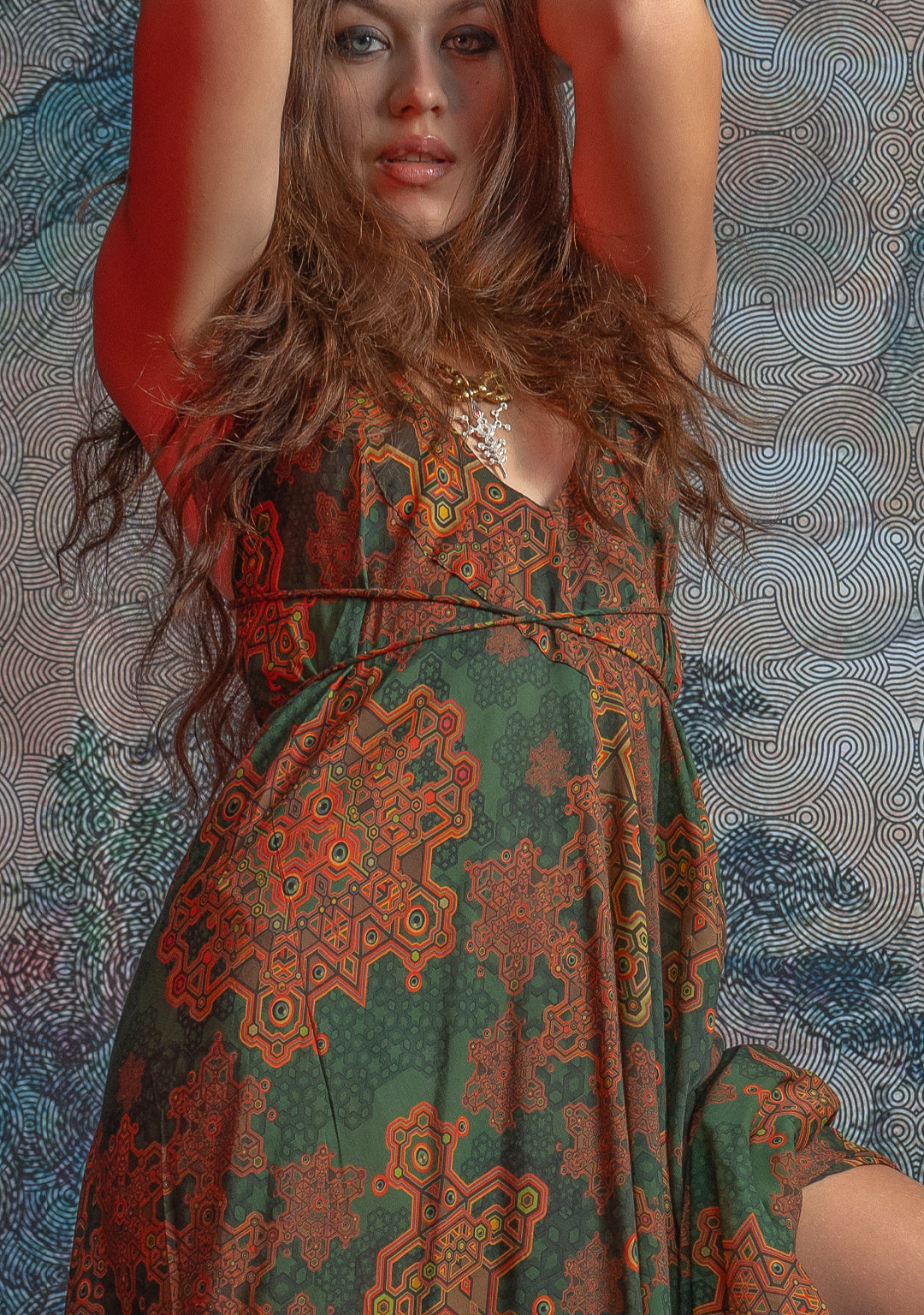 Triangle Long Dress / Bamboo - Mustard ATLANTHEON