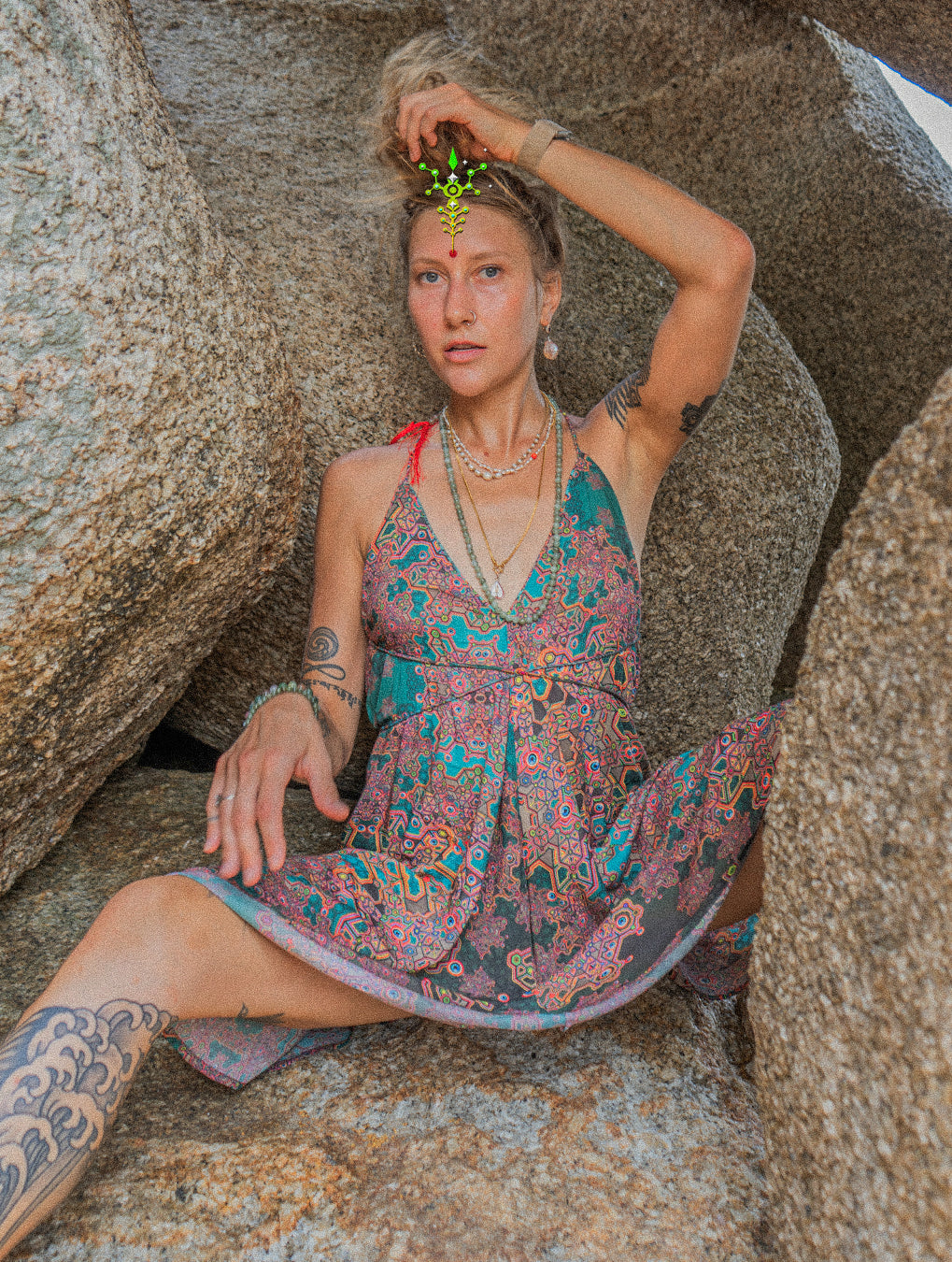Midi Dress Triangle / Bamboo - ATLANTHEON