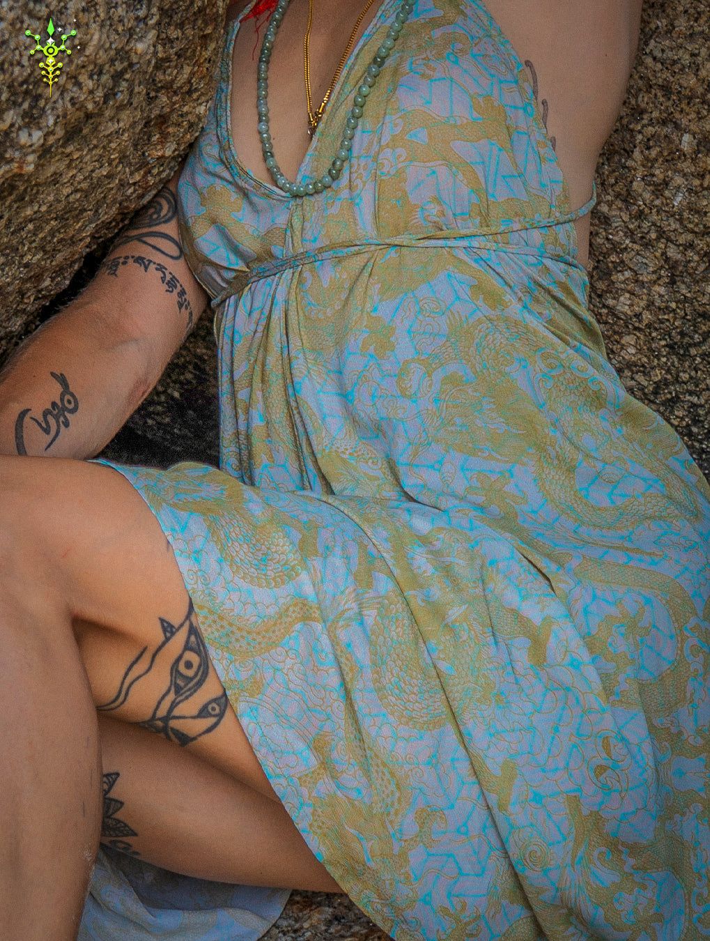 Midi Dress Triangle / Bamboo - HIKDRA