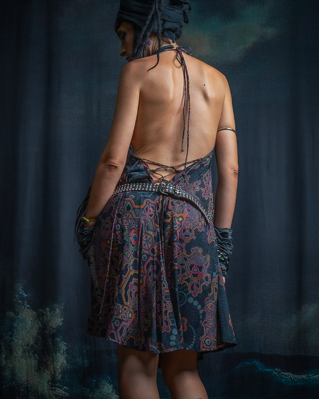Midi Dress Triangle / Bamboo - AFRODISIAKO