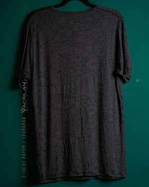 T-Shirt Men / Thin Rayon - Black SHAMANKA