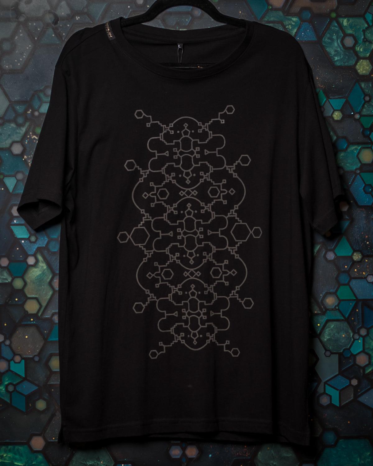 T-Shirt Men / Supima Cotton -Black IKARO - Yacxilan Artwear